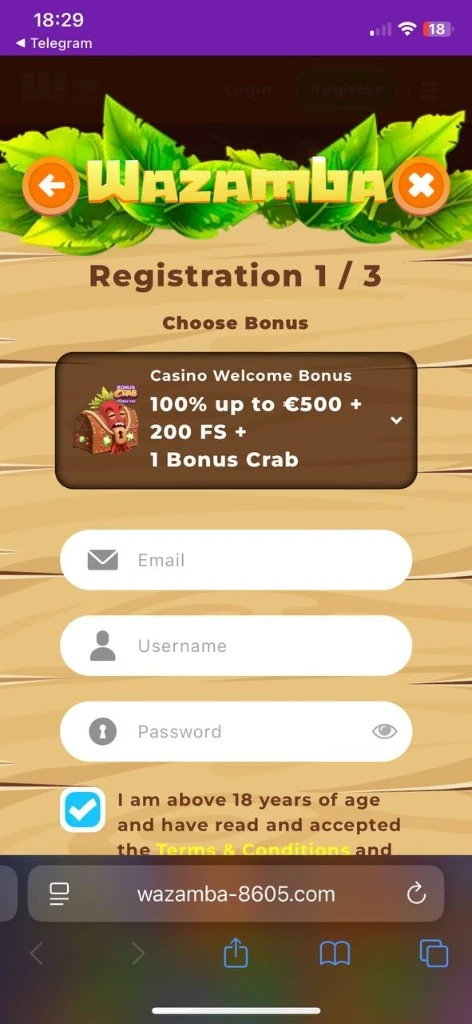 Wazamba mobil nézet 2